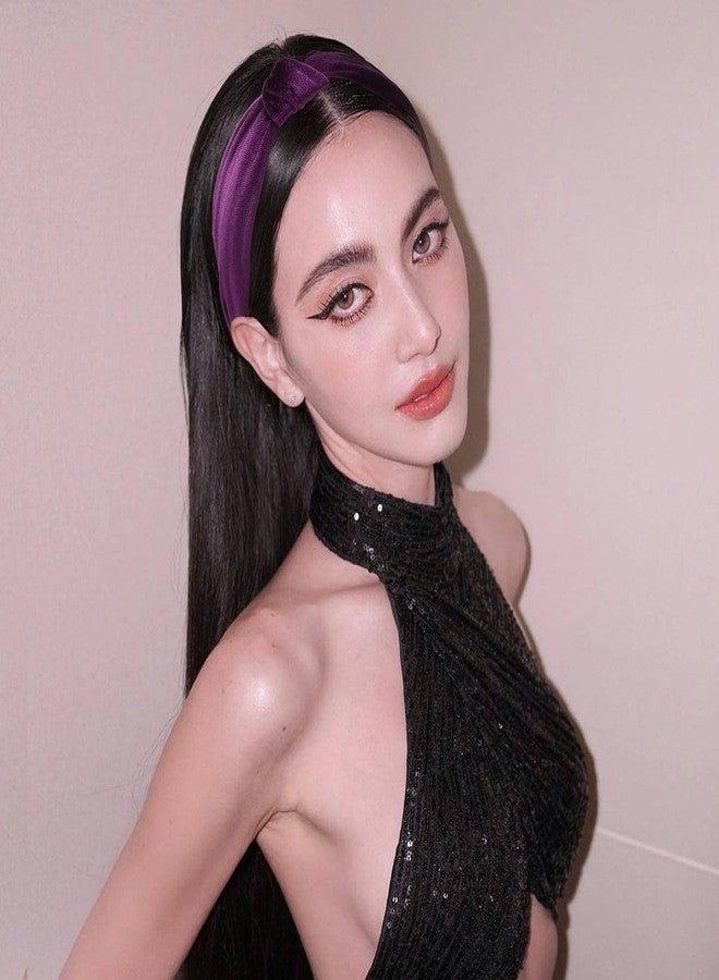 فيلسكرون طوق رأس فيلسكرون أبيض وردي أحمر بني، طوق رأس معقود للنساء، طوق رأس مانع للانزلاق، طوق رأس عريض، طوق شعر مخملي للنساء، إكسسوارات شعر للنساء والفتيات، هدايا - Image 3